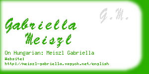 gabriella meiszl business card